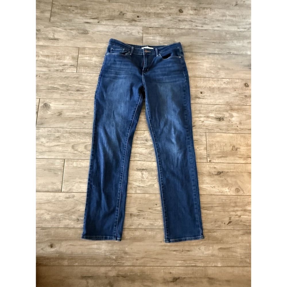 Levi Strauss Signature Womens 8M W29 L32 Mid Rise Straight Cotton Jeans
